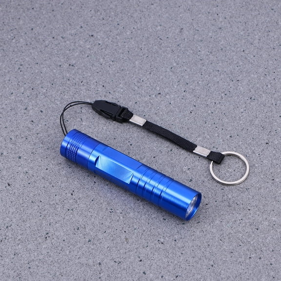 QIFULL Portable Blue LED Torch Made of Impact Resistant Aluminum for Camping and Security