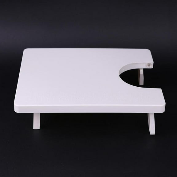 QIFULL Expansion Board for Sewing Machine White High Gloss Plastic with Solid Folding Legs