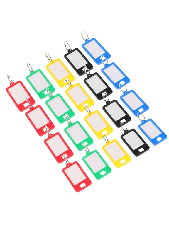 50Pcs Key Tag Keychain Label Assorted Color for General Users