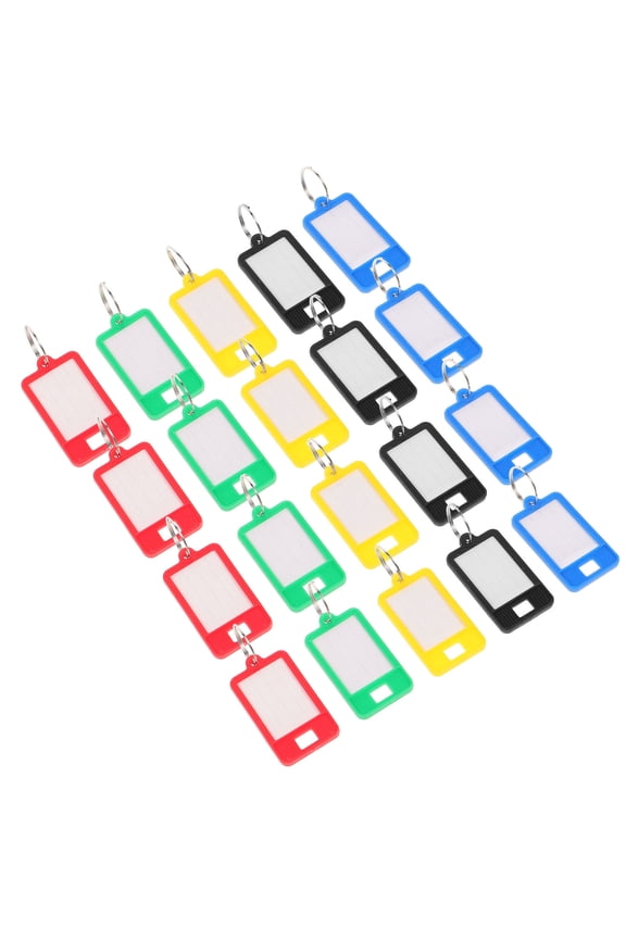 50Pcs Key Tag Keychain Label Assorted Color for General Users
