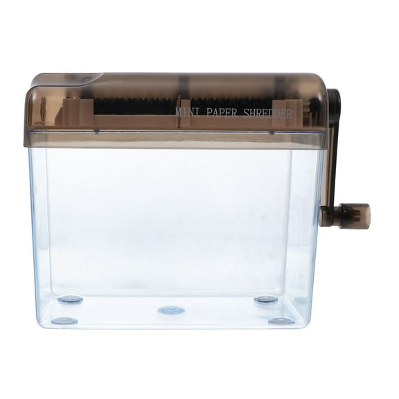 QIFULL Black Manual Paper Shredder for Home Use Desktop Hand Shredder A4 Paper Cutting Tool