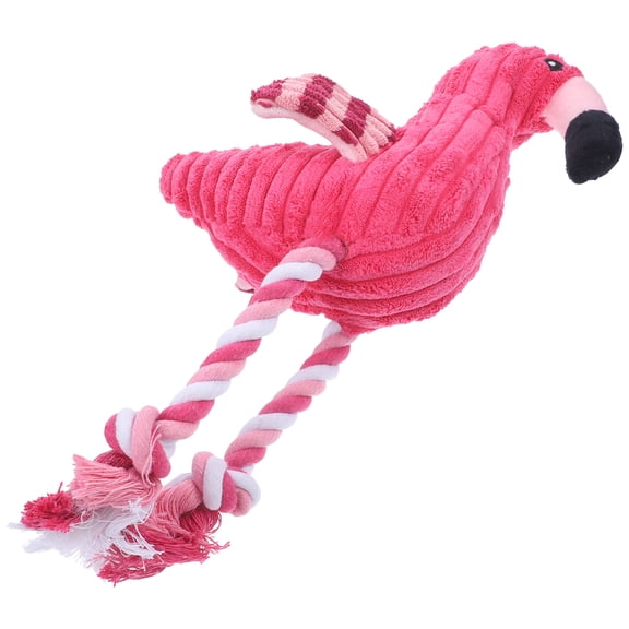 QIFULL Dog Tug Toy Rope Pet Squeak Rope Toy Superior Faux-Fabric for Dogs 1Pcs