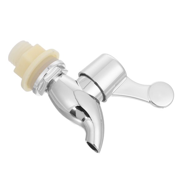 QIFULL Reusable Plastic Beverage Spigot for Glass Jars and Wine Barrels Silver
