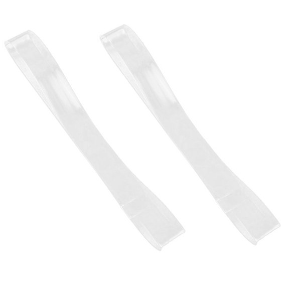 QIFULL Clear Straps for Heels Shoe Straps PU Wear Resisting Women Walking 4.7*0.4*0.02in 1 Pair