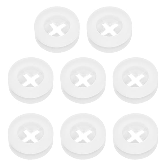 QIFULL 8Pcs Cup Lid Plug for Drink Straw Plug White Secure Seal for Home and Outdoor Activities