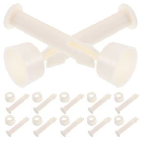 QIFULL 12Pcs Pool Skimmer Net Locking Pins White ABS Replacement Attachment for Pool Cleaning Poles