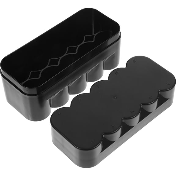 QIFULL Plastic Film Roll Storage Holder Black Case for Film Canisters and Small Accessories