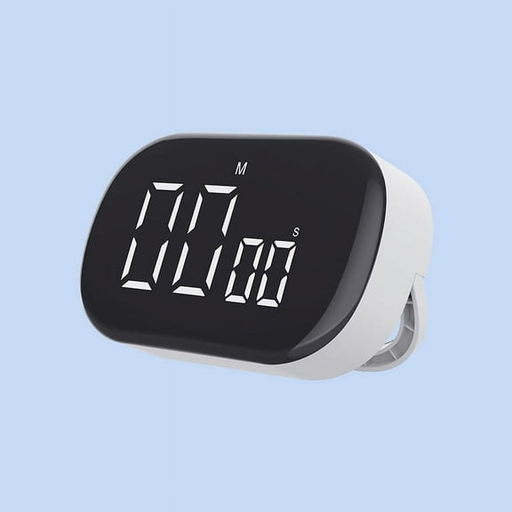 QIGEEKU Digital Magnetic Timer with Large LED Screen, Volume-Adjustable Countdown Timer for Work, Study, Tasks, and Kitchen Cooking