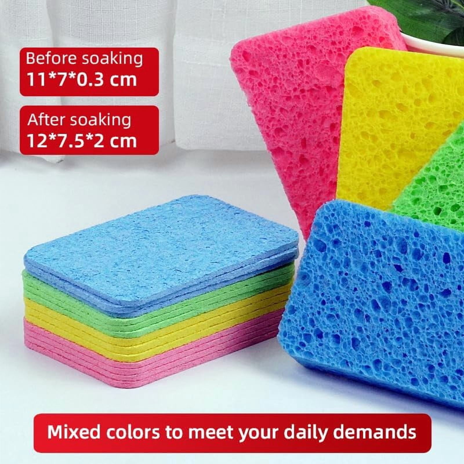 QIHE-24 - Pack Non-Scratch Scrub Sponges - Sponges for Dishes and ...