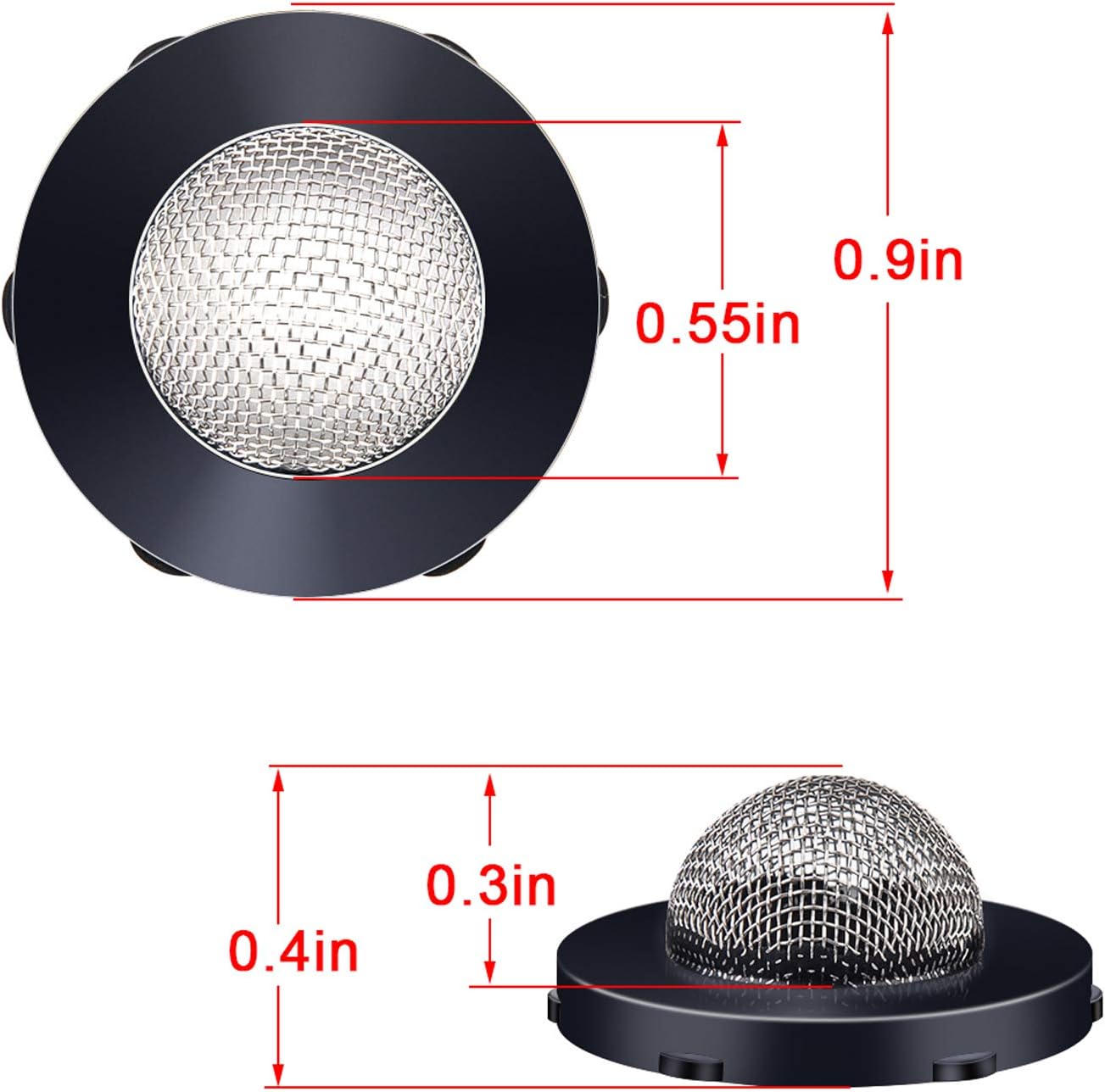 QIHE-30pcs Hose Filter Washers, Stainless Steel Hose Screen Inlet Hose ...