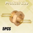 thumbnail image 2 of Interstate Pneumatics FGF111 Hose Fitting - 3/4" GHT Male X 3/4" Female NPT, Solid Brass 2 of 5