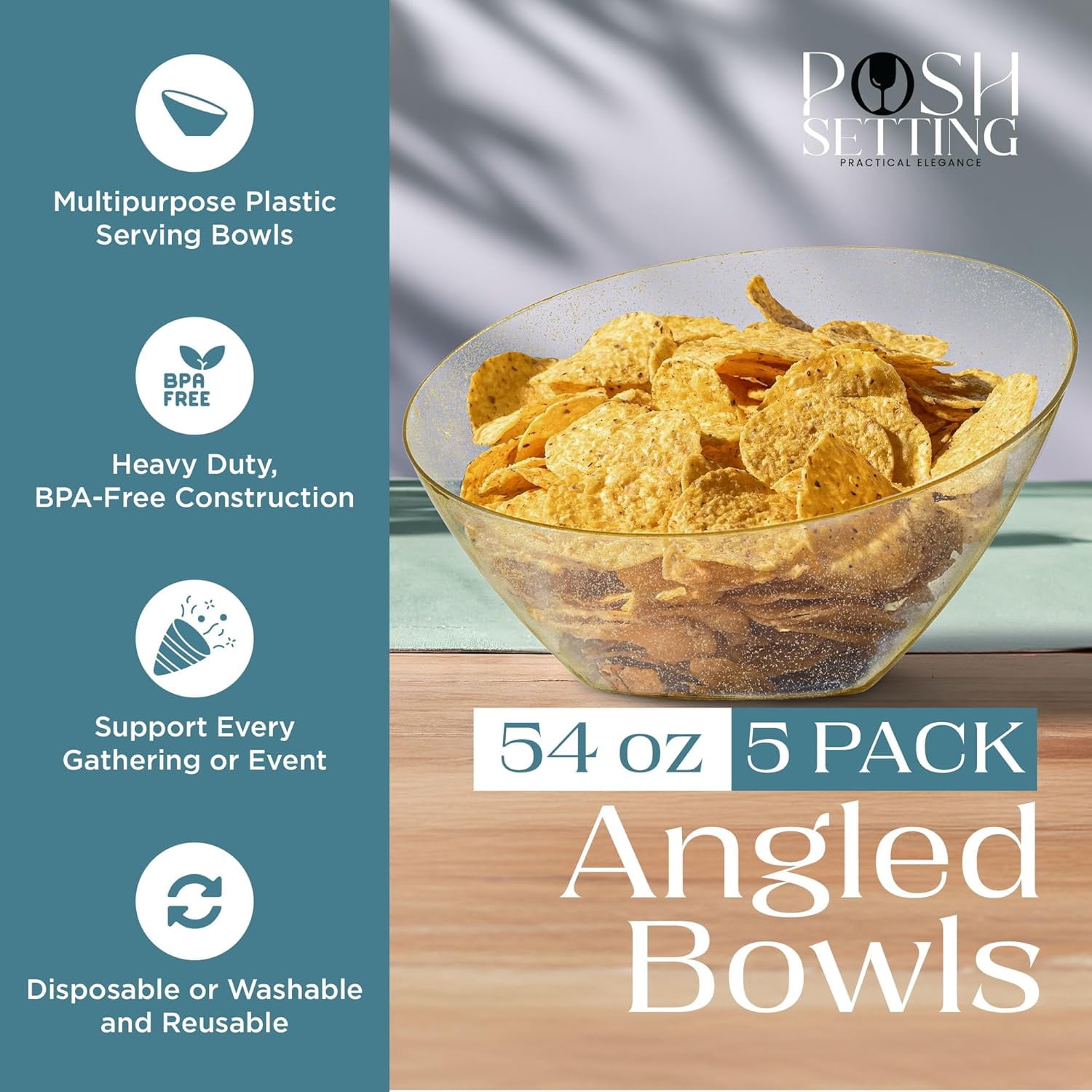 Curated visual reference: Picture Idea: Qihe Gold Plastic Serving Bowls For Party