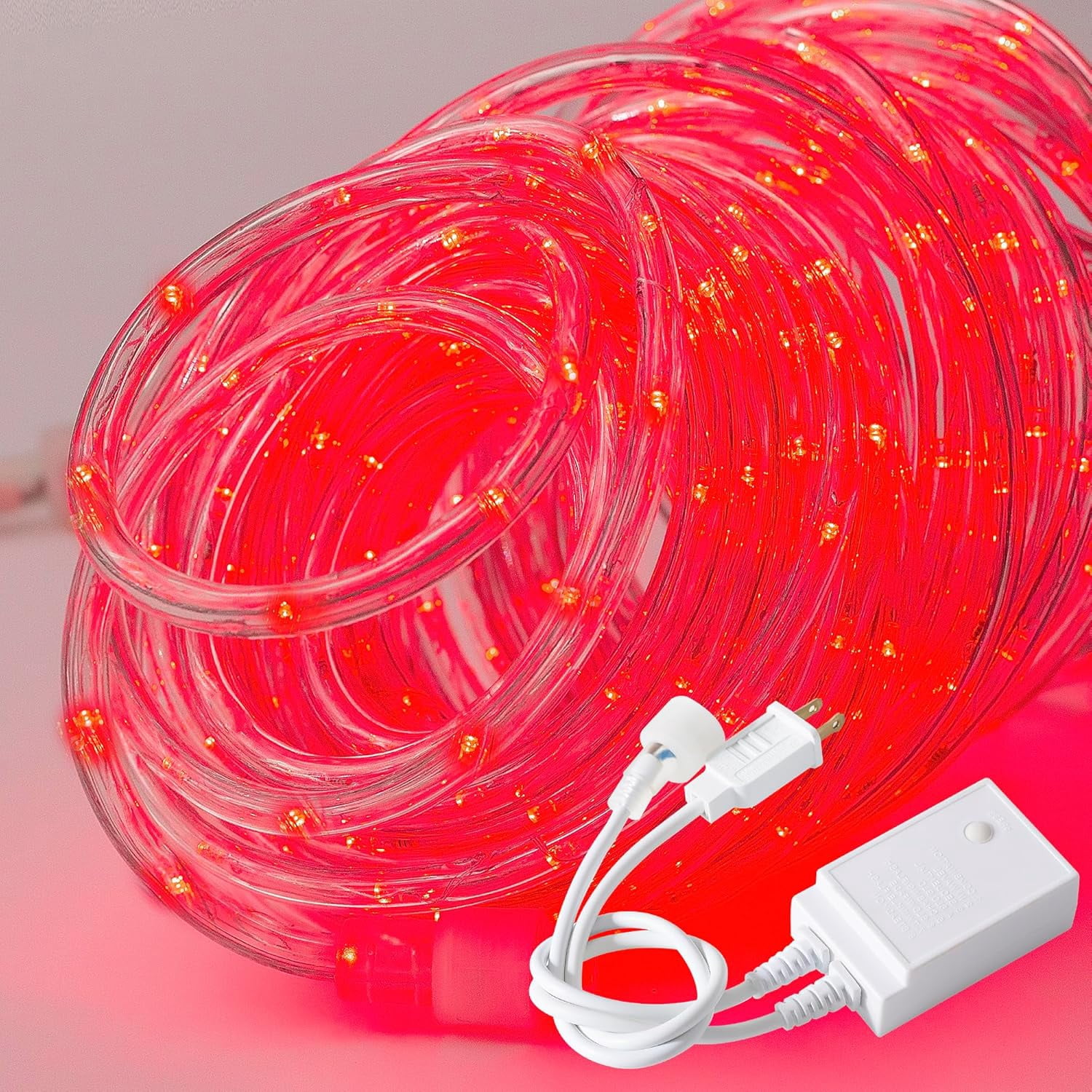 QIHE-Waterproof LED Rope Lights, Connectable & Flexible with 8 Modes ...