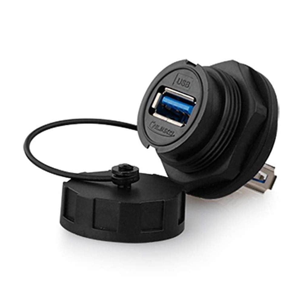 QIHE-YU-USB3-JSX-01-001 USB3.0 Panel Mount IP67 Waterproof USB Wall ...