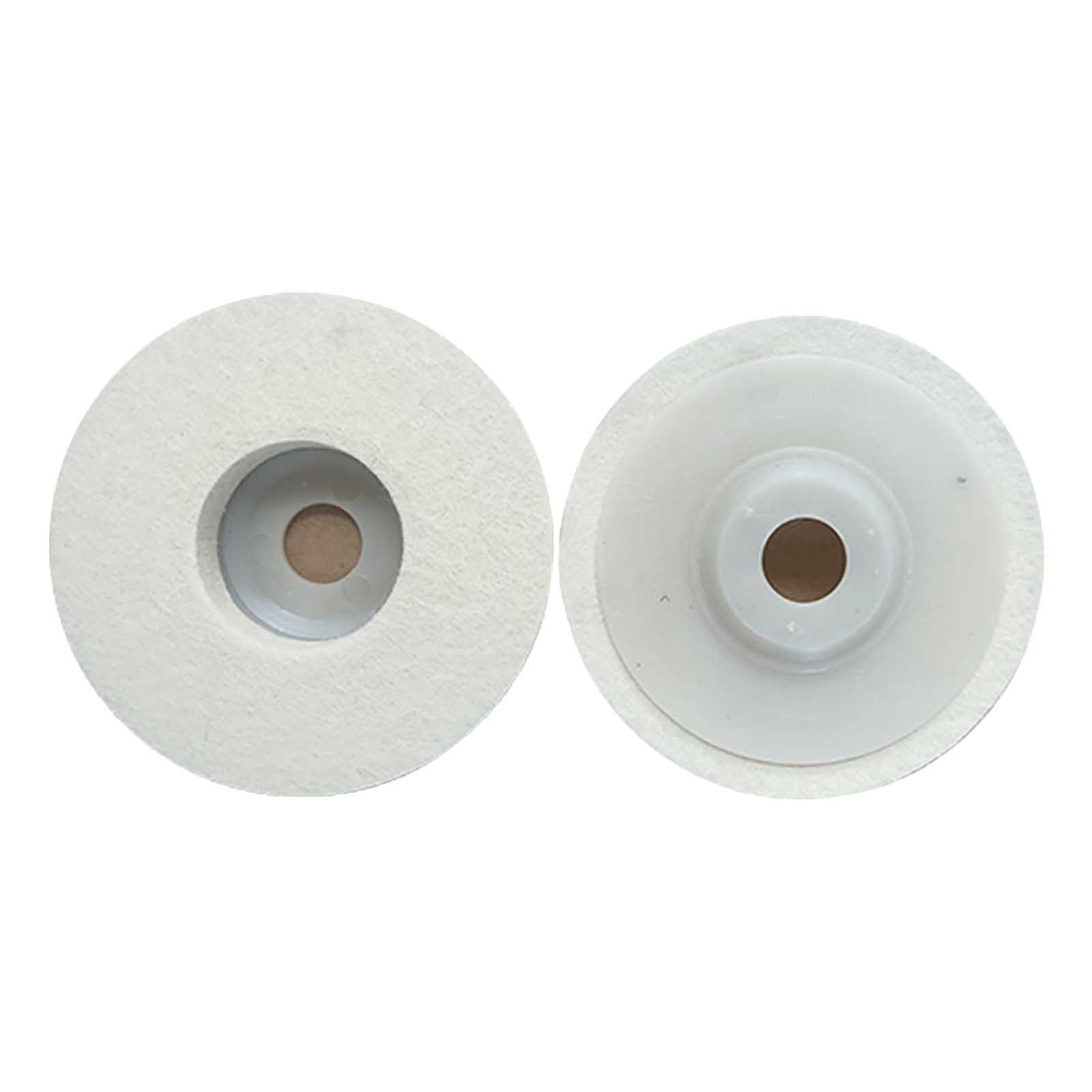 QIIBURR 100 Diameter Fine White Wool Polishing Wheel, Polishing Wheel
