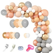 QIIBURR Balloons Arch Kit Arch for Balloons 129pcs Retro Powder Balloons Arch Kit Hot Latex Balloons Metal Gold Balloons Balloons for Arch 1/2 and 1/2