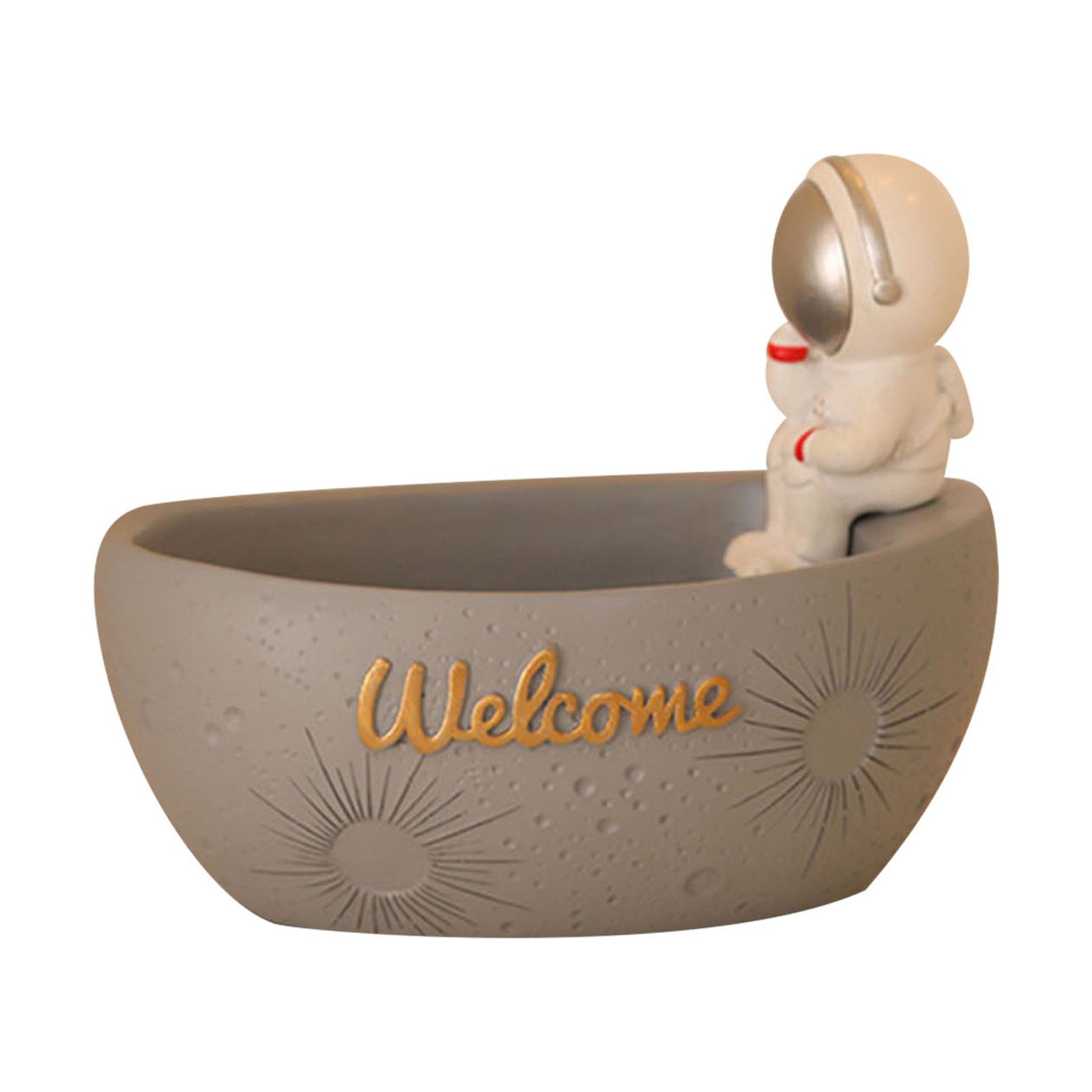 QIIBURR Crafts Key Storage Box Astronaut Porch Tabletop Ornament