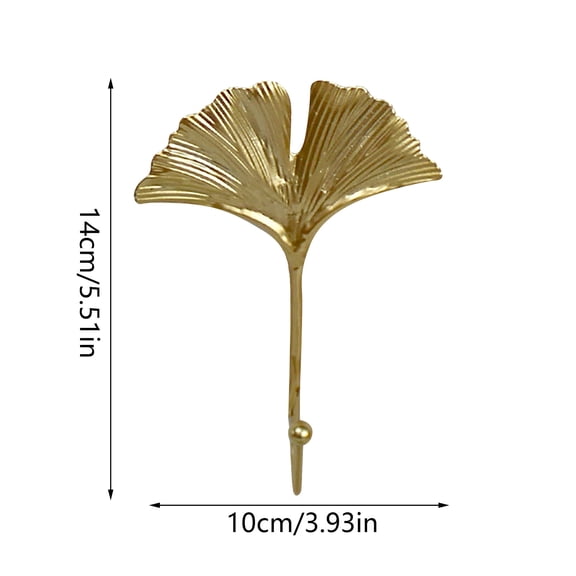 QIIBURR Creative Mini Hook Hanging List Coat Hook Wall Hook Home Decoration Leaves