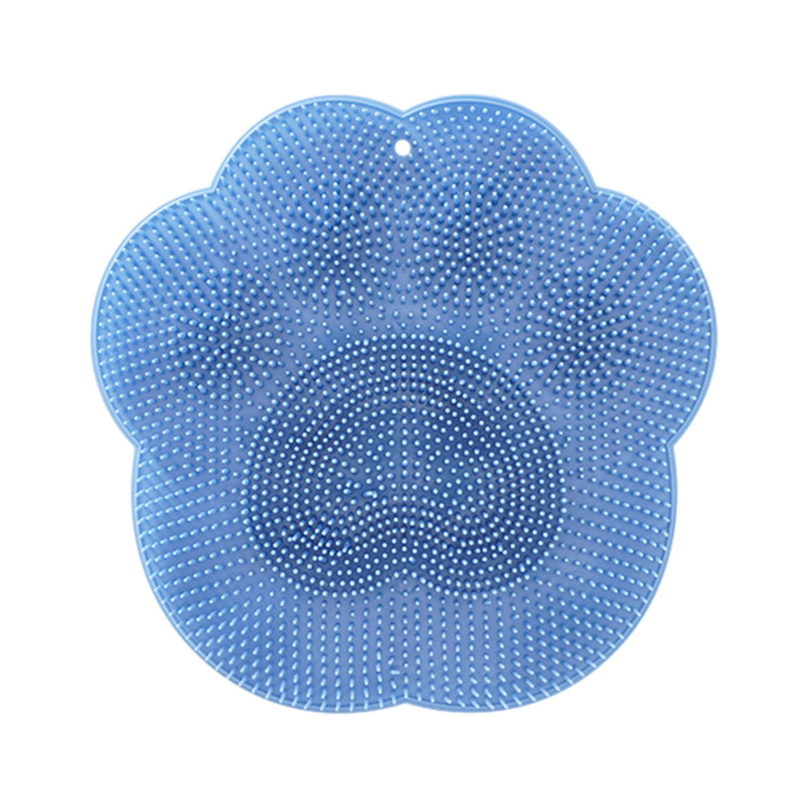 QIIBURR Flat Body Scrubber Sticks To Shower Wall Shower Foot & Back