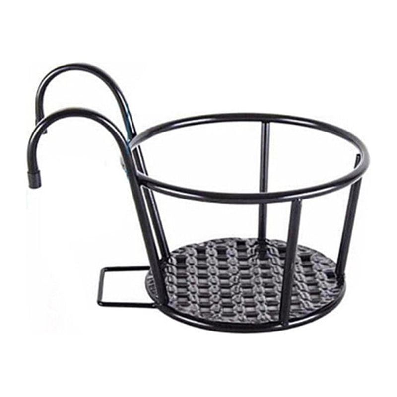 QIIBURR Flower Hooks for Hanging Baskets Iron Art Hanging Baskets