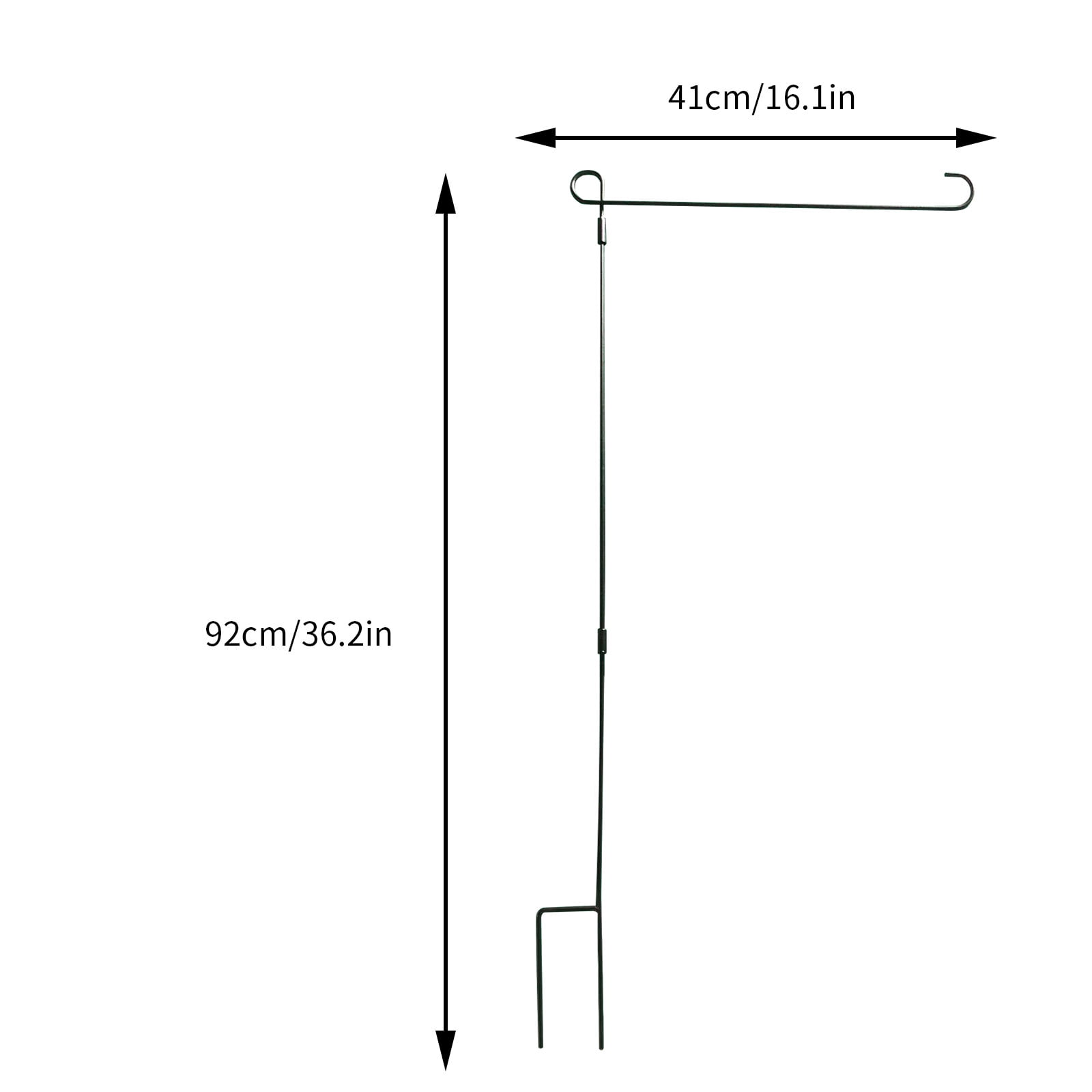 QIIBURR Garden Flag Holder Stand Hoosun Garden Flag Stand, Premium