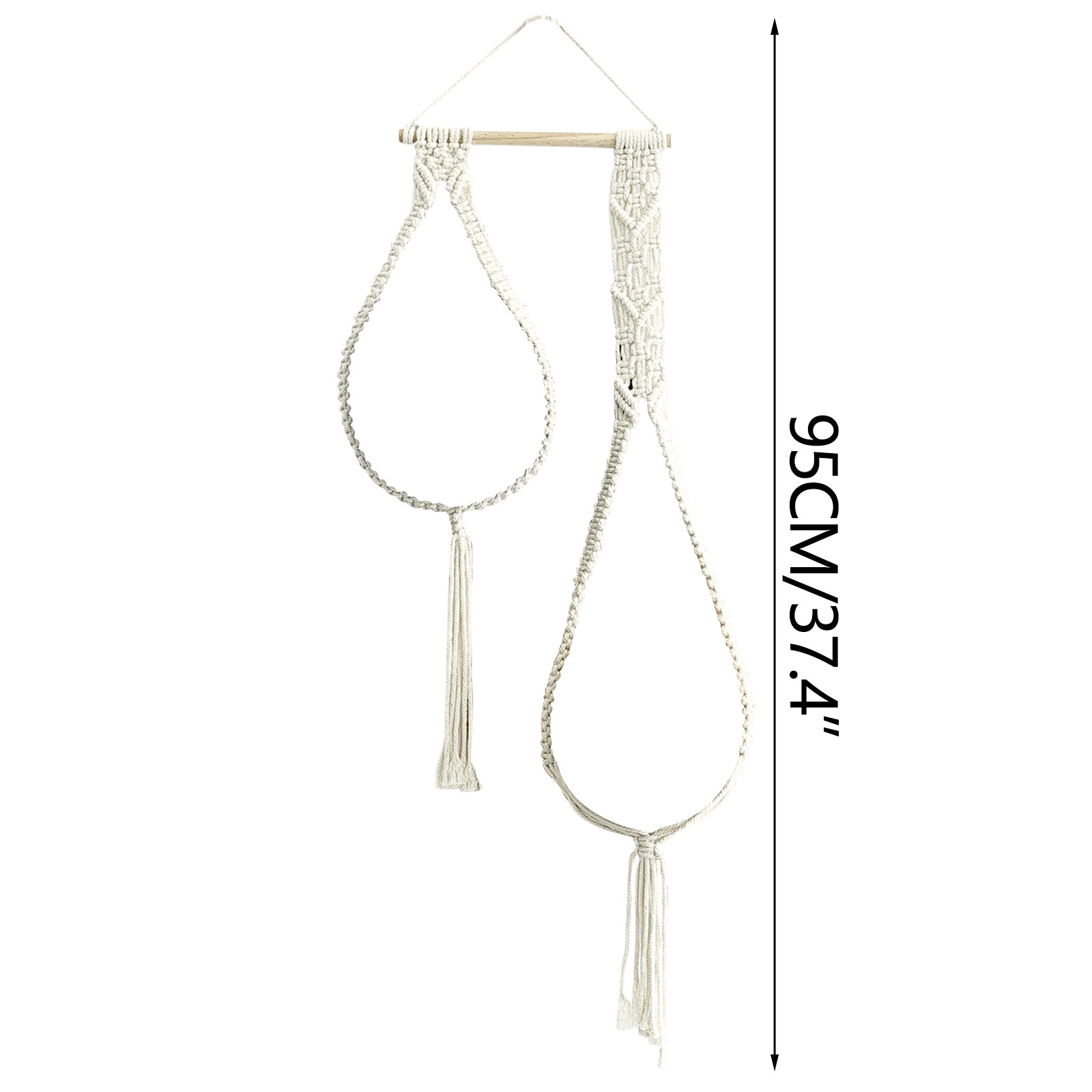 QIIBURR Hat Rack for Cowboy Hats Handwoven Decorative Boho Hat Rack for