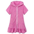 thumbnail image 1 of Tauxra Kids Bathing Suits Girls Girls Swim Cover Up Kids Swimsuit Coverup Zip-Up Beach Bathing Suit Robe Swimsuit Cover Up Shorts Baby Girl Swim Suit Girls Swimsuit Cover Up Beach Dress Cover Up, 1 of 11