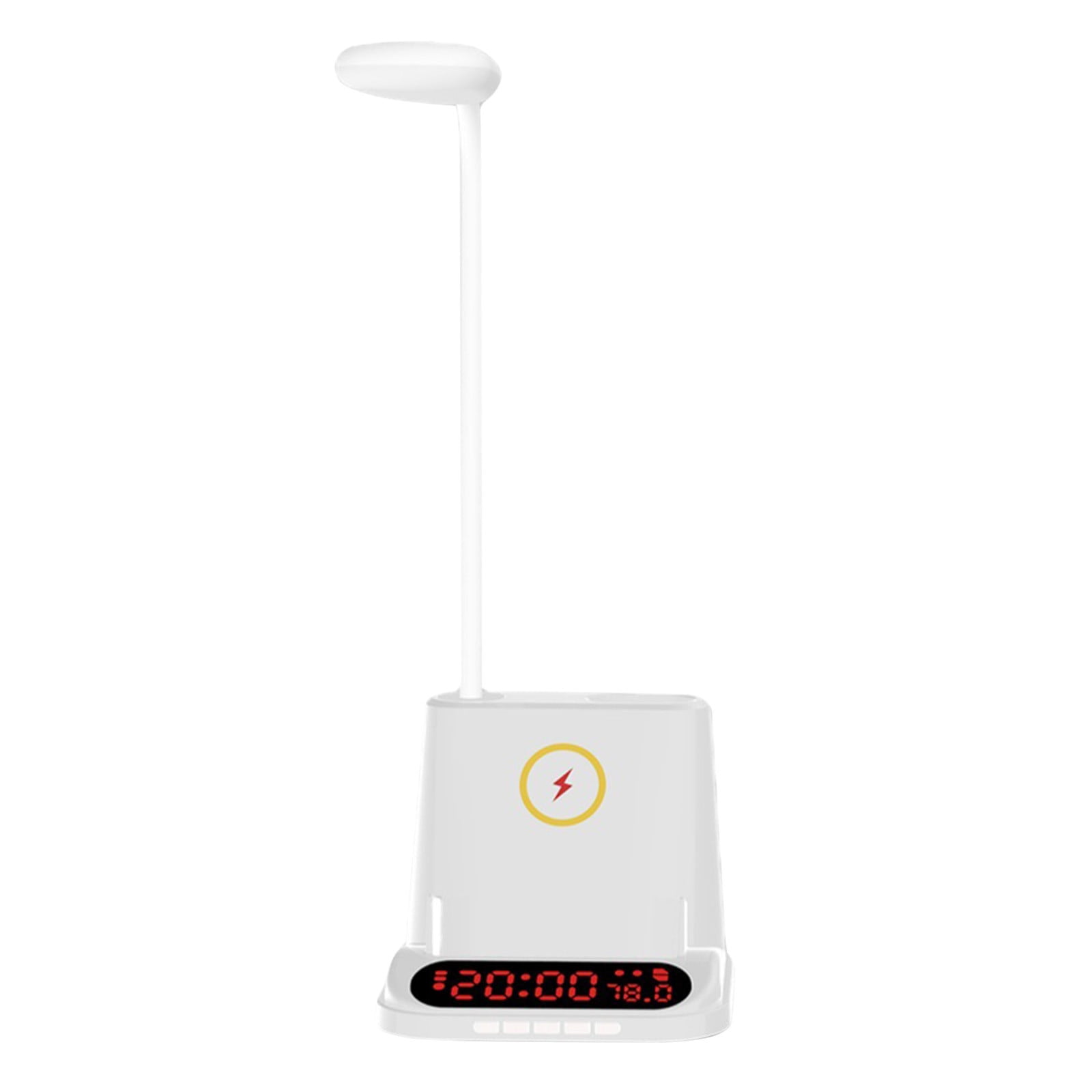 QIIBURR Led Desk Lamp with Wireless Charger Led Desk Lamps with 15W Wireless Charger, Alarm
