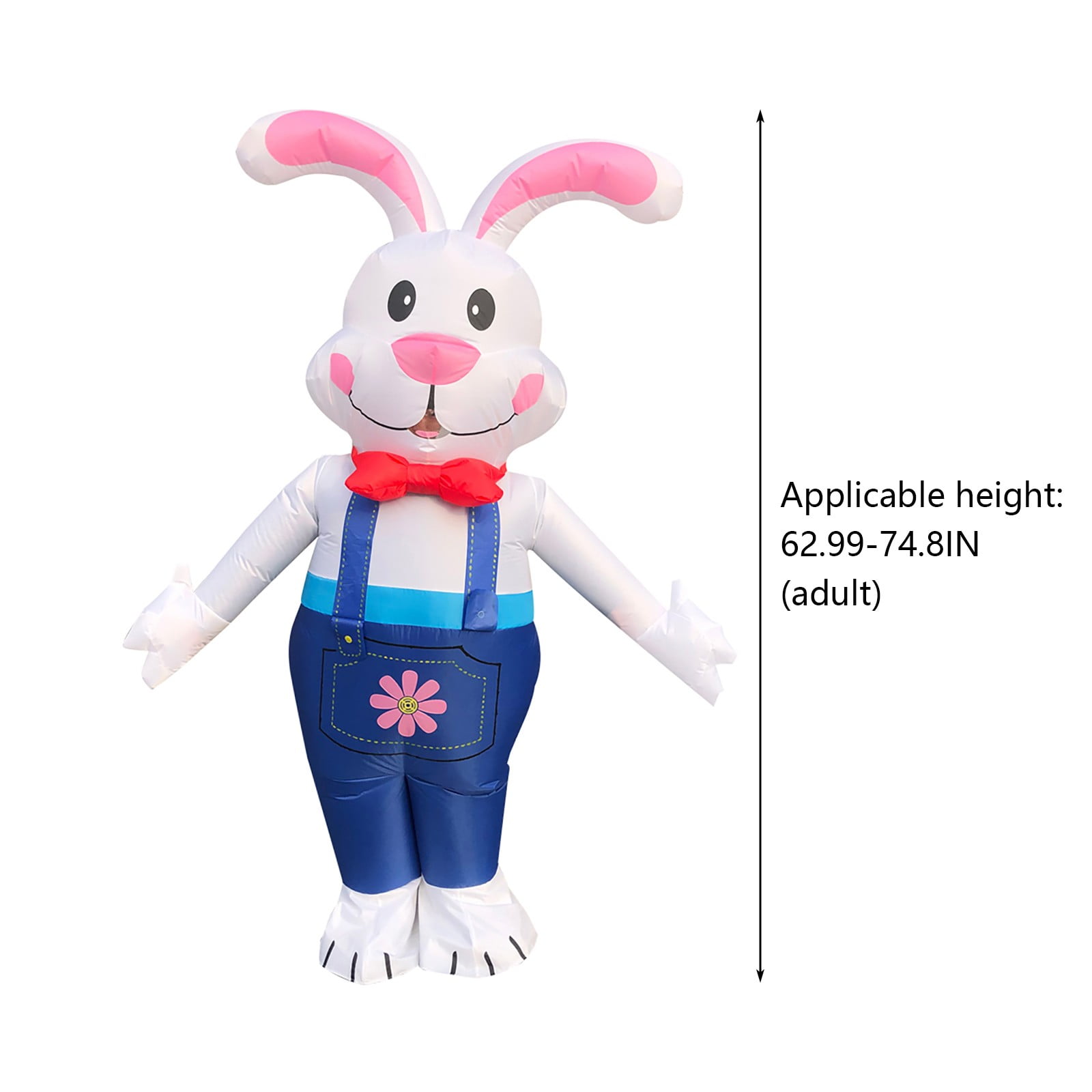 QIIBURR Plus Size Inflatable Costume for Adults Easter Bunny Inflatable