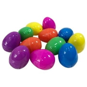 QIIBURR Pre-Filled Easter Eggs 12PCS Easter Eggs Filled with Mini Dinosaurs and Mini Car