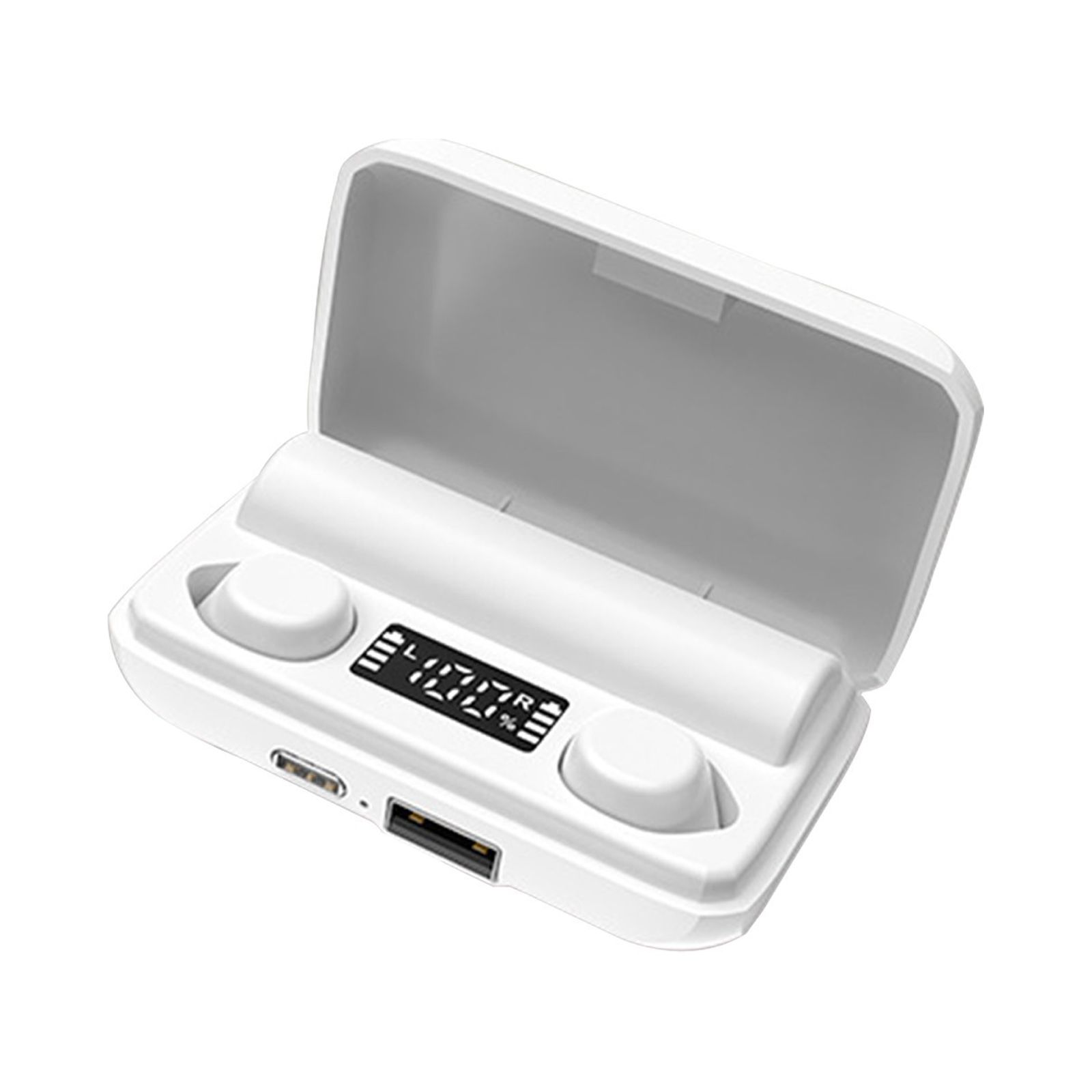 QIIBURR Single Ear Bluetooth Headset Digital Power Bluetooth Headset