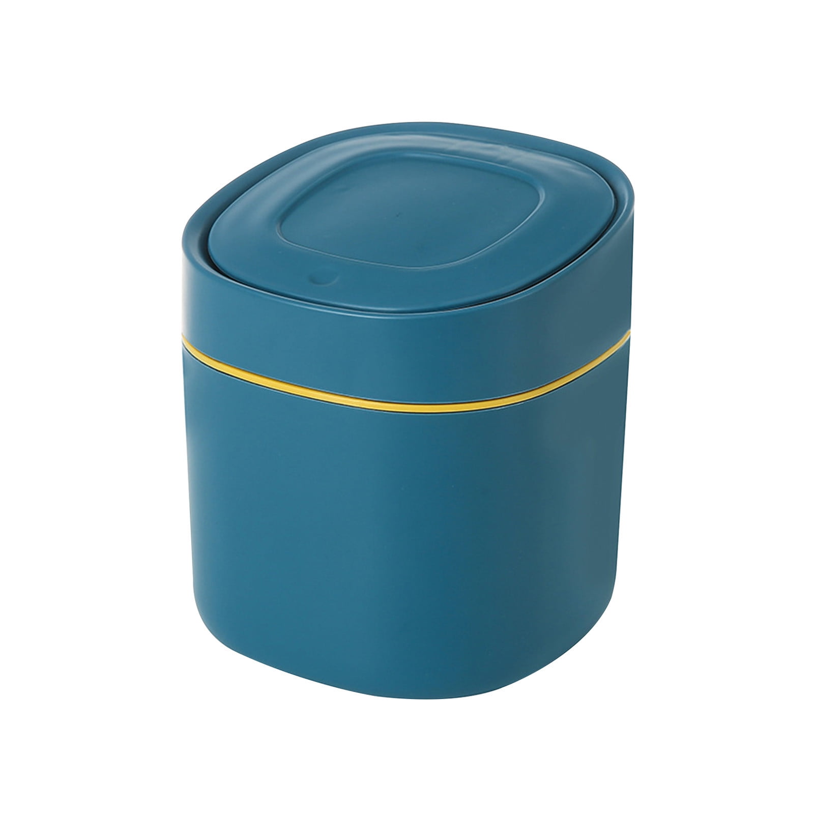 QIIBURR Small Bathroom Trash Can with Lid Mini Trash Can with Lid, Mini