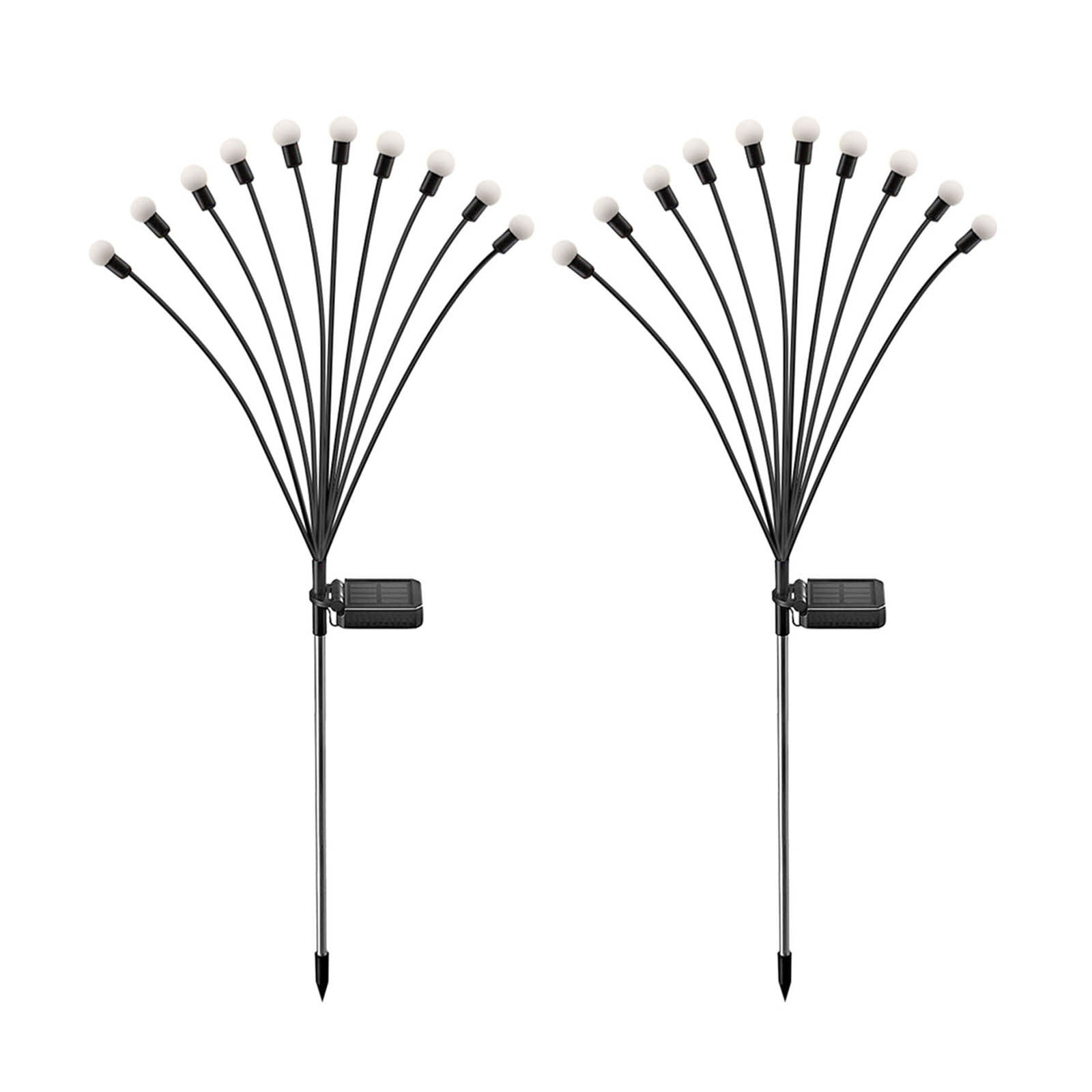 QIIBURR Solar Garden Lights New Upgraded Solar Swaying Light, 10 Led