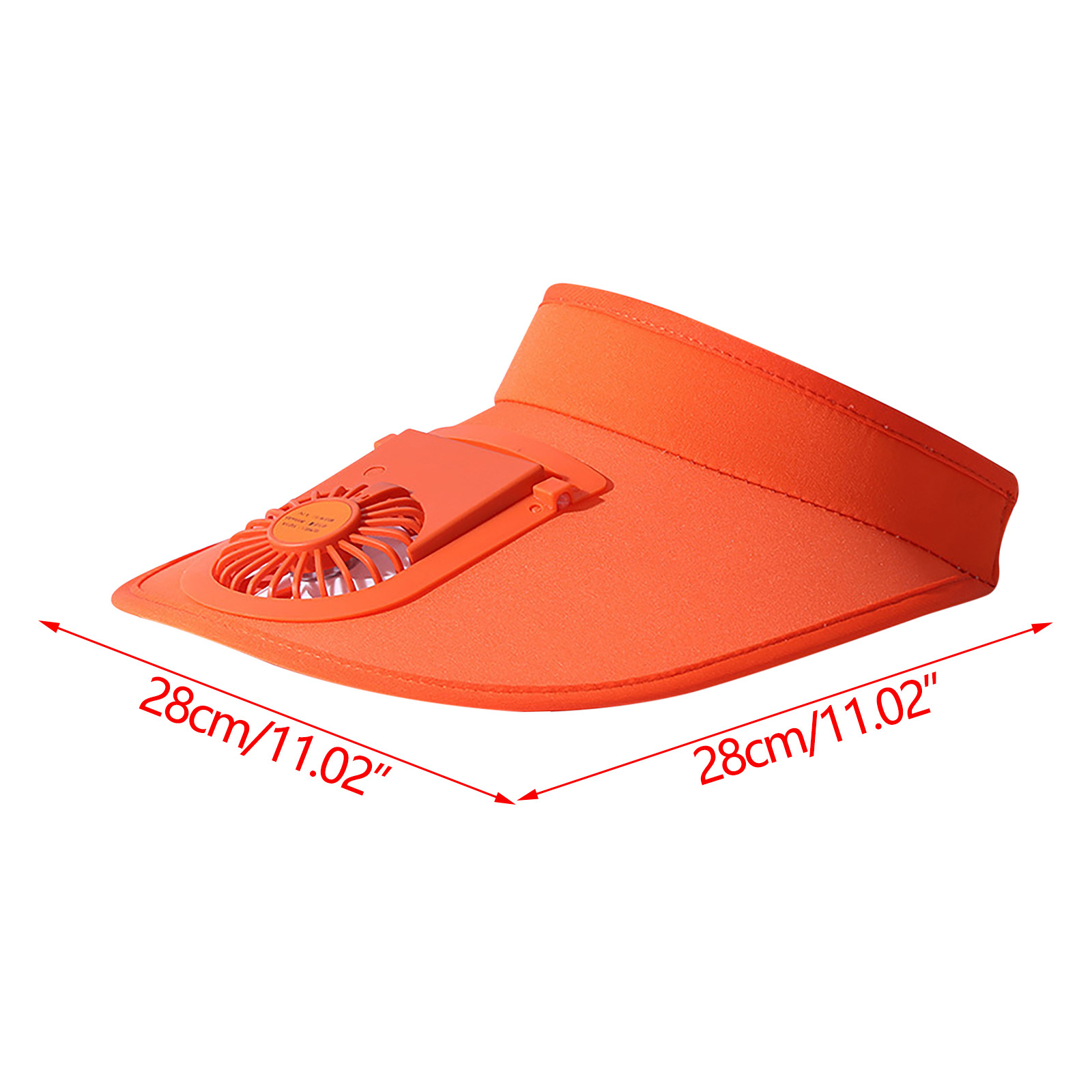 QIIBURR Usb Fans Portable Rechargeable Summer Sun Visor Hat Usb