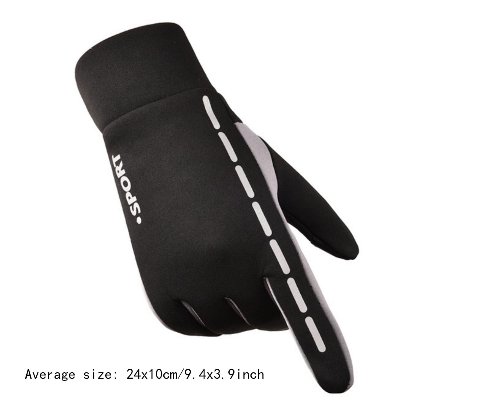 QIIBURR Waterproof Winter Gloves Mens Winter Warm Waterproof With AntiSlip Elastic Cuff