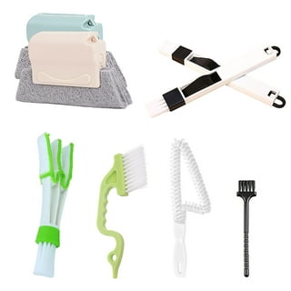 8pcs Door Track Grout Tile Joint Groove Cleaning Brush Set Shower Handheld