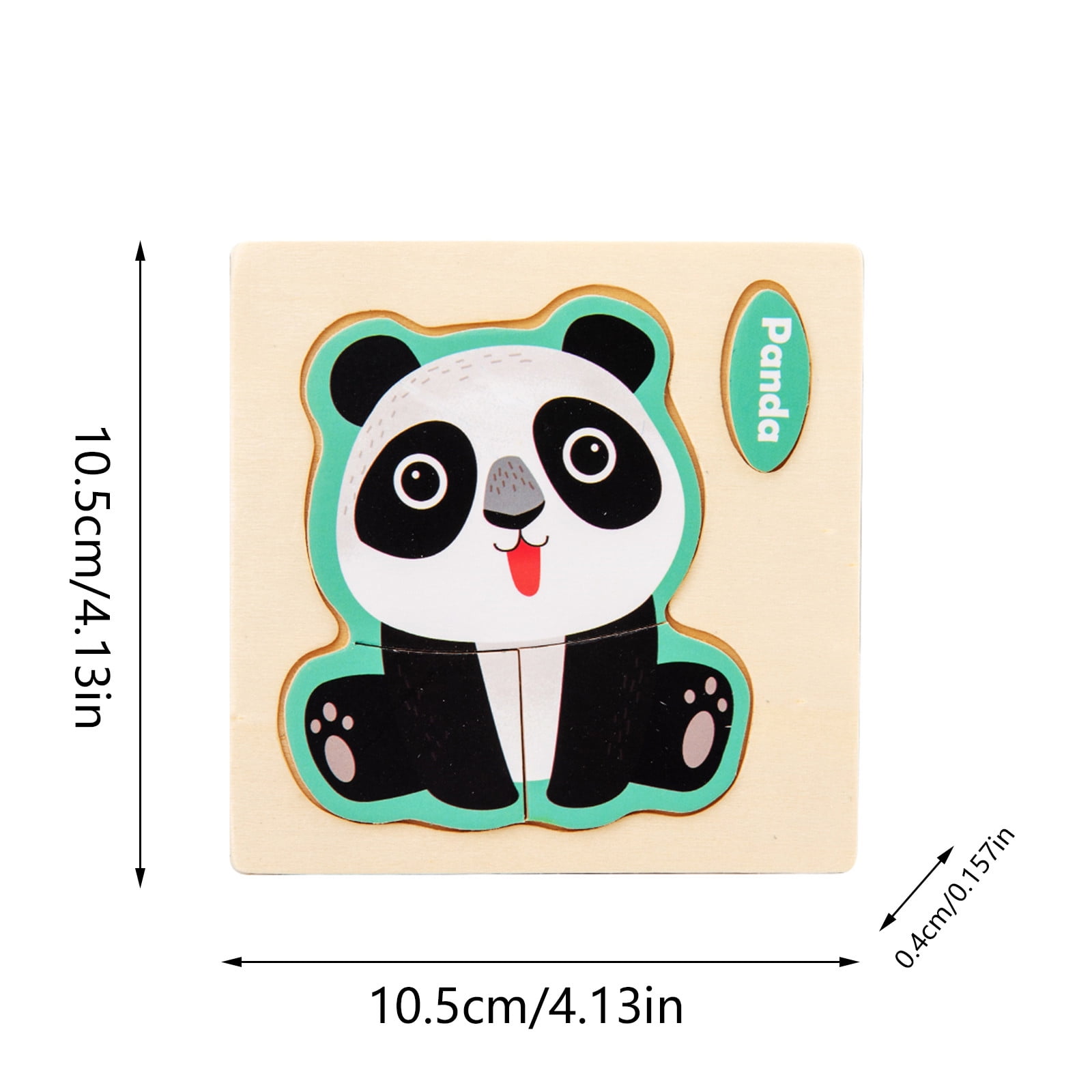 QIIBURR Wooden Toddler Puzzles Toddler Puzzles for 3 Year Olds Cartoon