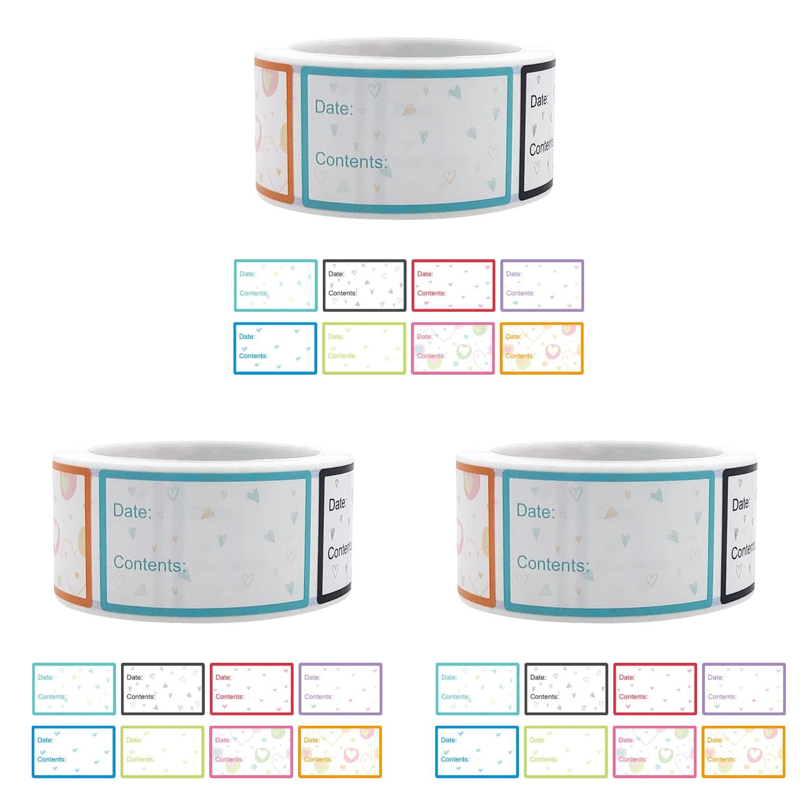Roll Safe QIJGEBGG 3 Rolls Removable Canning Labels, Waterproof Freezer Safe ...