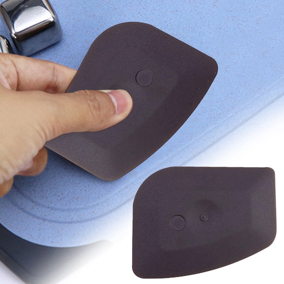 QIJGEBGG Pan Scraper Plastic Kitchen Pot Scrubber Cast Iron Skillet Non Scratch Cleaner Pad Sturdy Durable Food Scraper Tool Set for Clean Dish Grill Grease Non Stick Pans Cutting Dough Cooking