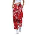 QIJIE Women's Christmas Pants Leggings Pant High Waisted Sweatpants