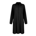QIJIE Womens Button Down Shirts Long Sleeve Blouse Tunic Tops Cover Up