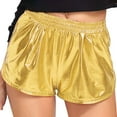 thumbnail image 1 of QIJUNTUO Fashion Women Quick Drying Casual Solid Shorts Pants Athletic Shorts for Women Gold, 1 of 8