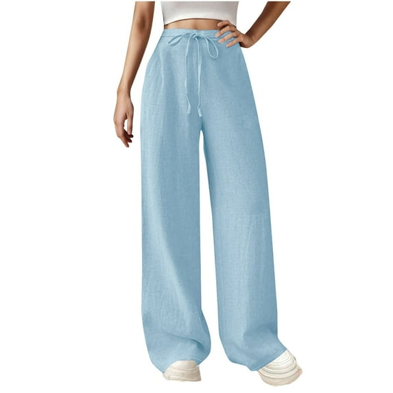 QIJUNTUO Women's Cropped Vacation Yoga Pants High Waisted Quick Dry Performance Capris With Comfort Stretch Beach To Studio Transition Light Blue