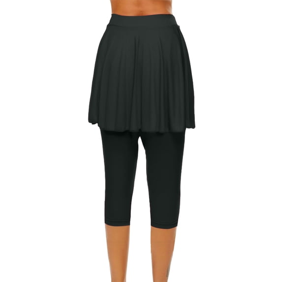 QIJUNTUO Women's High Waist Biker Shorts Workout Gym Leggings Running Cycling Athletic Shorts With Pockets Compression Fit Black
