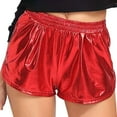 thumbnail image 1 of QIJUNTUO Women's Quick Dry High Waist Casual Shorts Lightweight Summer Comfort Shorts With Secure Pockets For Outdoor Activities​ Red, 1 of 4