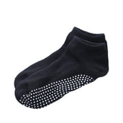 QILIN 1 Pair Yoga Socks Breathable Sweat Absorption Cotton Anti-slip Unisex Socks for Yoga