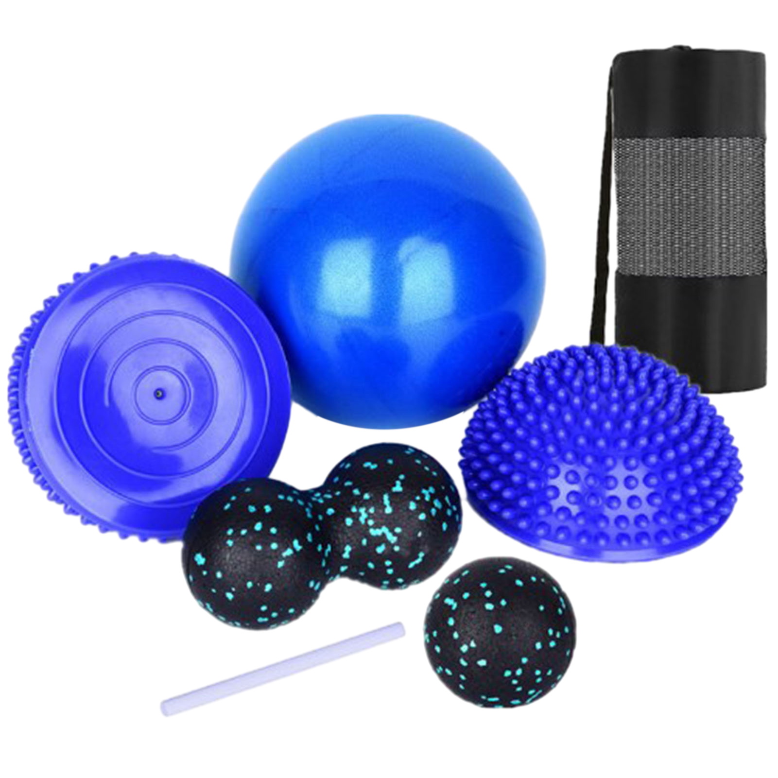 QILIN 1 Set Flexible EVA Yoga Massage Ball with Nubs Spiked Hedgehog Ball Foot Hand Back Muscle