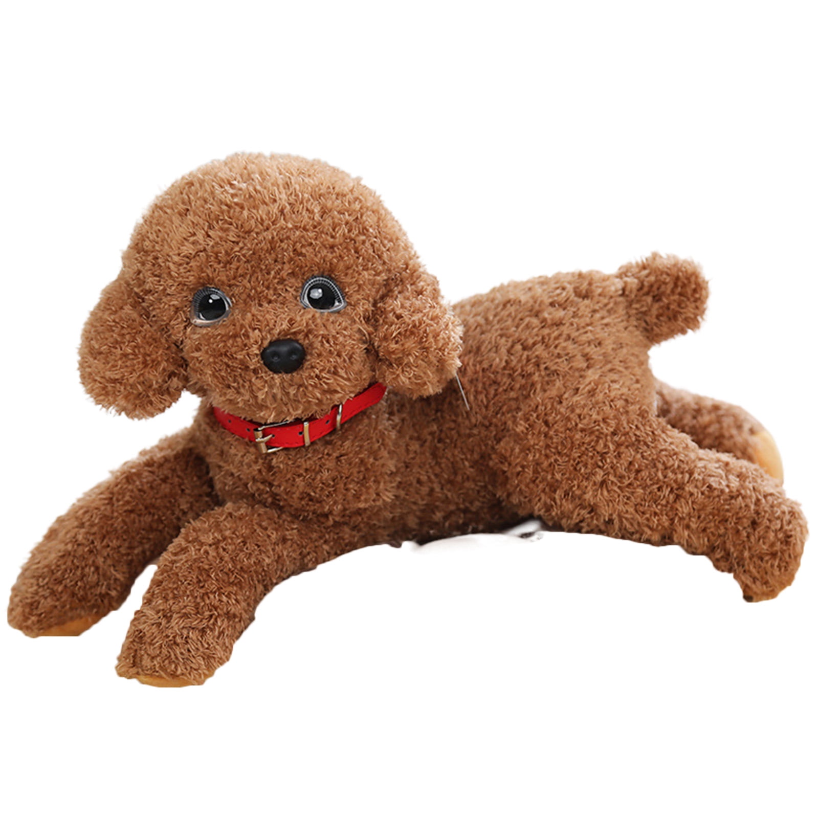 QILIN Simulation Dog Plush Toy Fully Filled Lovely Lying Posture Animal