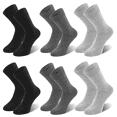thumbnail image 1 of QINCAO Socks for Men 6 Pairs Unisex Long Cotton Socks Sports Business Work Socks M, 1 of 6