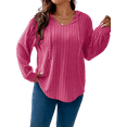 thumbnail image 1 of QINCAO Womens Plus Size Tops Hooded Sweatshirt Crew Neck Pullover Long Sleeve Shirts 1X-5X, 1 of 5